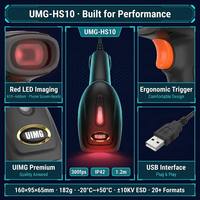 Lecteur de codes-barres filaire ergonomique UIMG HS10 1D USB Plug and Play pour les points de vente des magasins de proximité