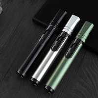 Briquet torche puissant et créatif Futeng, flamme jet, rechargeable, pistolet à pulvérisation en métal pour barbecue, cigare, cuisine