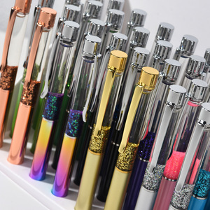 SX-BL2 özelleştirilmiş tasarım boligrafo gül altın yüzen glitter kalem planlayıcısı metalik glitter kalem sparkle okul kaynağı - Product Image 2