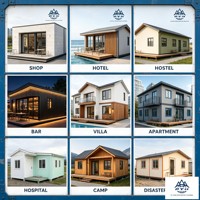 Maison modulaire intégrée de 40 pieds, maison préfabriquée moderne pour les stations balnéaires et les hébergements de camping