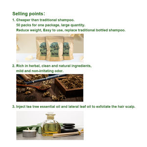Vendita calda naturale sano cuoio capelluto schiuma Tea Tree Shampoo Anti perdita di capelli Shampoo in polvere alla rinfusa - Product Image 5