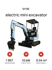 Mini-excavatrice à batterie SY19E pour le travail du sol, le levage de sacs d'aliments et la terrassement, à vendre - Product Image 4