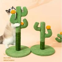 Corde en sisal naturel durable en forme de cactus grattoir à chat cadre d'escalade corde en coton arbre à gratter pour chat