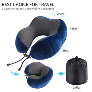 Logo personnalisé Sac de <span class=keywords><strong>traitement</strong></span> de la colonne cervicale avec masque pour les yeux Bouchons d'<span class=keywords><strong>oreille</strong></span> Oreiller cervical pliable portable Oreiller de voyage en forme de U pour la sieste au bureau - Product Image 5