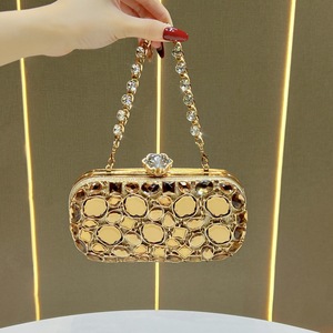 Bolsos de mano de lujo con diamantes de imitación para mujer, bolso de hombro con cadena a la moda, bolsos de noche para fiesta de boda con cristales, bolso de mano tipo clutch para mujer - Product Image 5