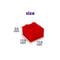 Ladrillo Básico Alto 2x2 para Legoes City, Bloques de Construcción 2*2 Legoes Friends, Juguete de Plástico para Niños, Pieza para Juguetes DIY (N.º 3003)