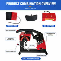 Presse à chaud pour protège-tibias, presse à transfert thermique par sublimation LCD pour protège-tibias sportifs personnalisés, machine d'impression professionnelle