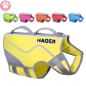 سترة طفو للكلاب النيوبرين صيفية فاخرة أنيقة بنمط صلب مطبوعة للخوض في الهواء الطلق سترة غوص للحيوانات الأليفة ملابس الحيوانات الأليفة الكلاسيكية - Product Image 1