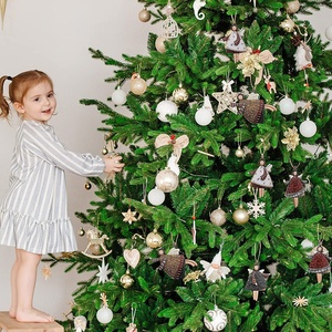 ของตกแต่งงานปาร์ตี้คริสต์มาสที่แปลกใหม่จี้ตุ๊กตานางฟ้าเต้นรำทำจากไม้20ชิ้นเครื่องประดับแขวนต้นคริสต์มาสนางฟ้าไม้แขวน - Product Image 1