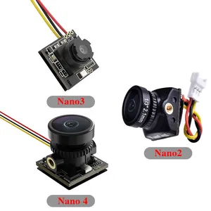 RunCam Nano2/Nano3/Nano4 700TVL 800TVL 1/3英寸CMOS 2.1毫米2.3毫米镜头FPV摄像机，适用于FPV赛车无人机