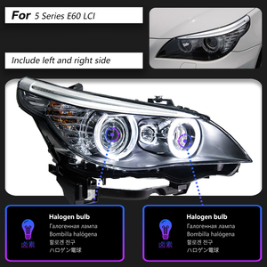 Bán buôn trực tiếp từ nhà máy Phụ kiện ô tô DRL Đèn pha LED tích hợp cho BMW 5 Series E60 Ống kính Projector LED - Product Image 4