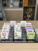 Porte-stylos de bureau en acrylique transparent personnalisé, facile à assembler, pour le rangement de la papeterie, organisation du bureau, style Americana