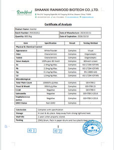 ผลิตภัณฑ์เสริมอาหาร DCI <span class=keywords><strong>D</strong></span>-<span class=keywords><strong>chiro</strong></span>-<span class=keywords><strong>Inositol</strong></span> <span class=keywords><strong>Powder</strong></span> 643-12-9 <span class=keywords><strong>D</strong></span> <span class=keywords><strong>chiro</strong></span> <span class=keywords><strong>Inositol</strong></span> <span class=keywords><strong>D</strong></span>-<span class=keywords><strong>chiro</strong></span> - Product Image 2