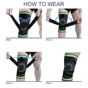 <span class=keywords><strong>Genouillère</strong></span> de sport réglable avec sangle de compression croisée, respirante, <span class=keywords><strong>pour</strong></span> le football, le volley-ball, la course à pied et les sports - Product Image 6