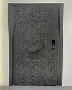 Gegoten Aluminium Handmatige Deur Voor Hal En Villa Hout En Mdf Afgewerkt Oppervlak - Product Image 5