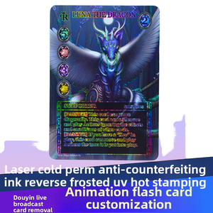 Tùy chỉnh laser Flash phim Trò chơi thẻ Studio thẻ tháo dỡ duy nhất đôi phim quá trình phủ IP ủy quyền nguồn giấy - Product Image 5
