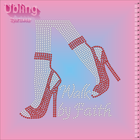 Motif personnalisé en strass de verre cristal à 12 facettes, transferts thermocollants pour T-shirts et talons hauts, dos plat écologique
