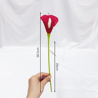 Lot de lys calla artificiels réalistes en PU à tige unique pour mariage, centre de table de Pâques, arrangement de vase de table à la maison, décoration DIY, cadeau