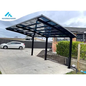 Carport Opslag Fabrikant Waterdichte Plegable Elektrische Auto Platte Dak Kit Auto Poort Aluminium Polycarbonaat Carport Luifel