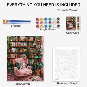 Kit de <span class=keywords><strong>peinture</strong></span> sur toile personnalisé Songwoo : <span class=keywords><strong>Peinture</strong></span> par numéros pour portrait familial de quatre personnes - Product Image 6