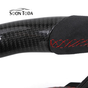 Volant en cuir personnalisé pour <span class=keywords><strong>Audi</strong></span> RS C7/C8 A3/A4/A5/A6/A7/A8/S3/S4/S5/B6/B8/Q3/Q5/Q7/Q8/B9/RS3/<span class=keywords><strong>RS4</strong></span>/RS5/RS7 avec palettes de changement de vitesse mécaniques - Product Image 6