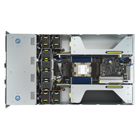 Serveur GPU 2U à socket unique Esc4000a-e12 pour l'inédition de modèles LLM, la mise à point fine et les charges de travail GenAI, prenant en charge 4 GPU double slot Epyc 9004/9005