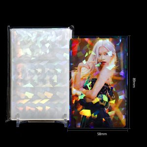 Vente en gros 58x98mm Holographique Premium Penny Photocard Manches Kpop <span class=keywords><strong>Corn</strong></span> Transparent Porte-Carte Fit Pour Idol Kpop Cartes - Product Image 2