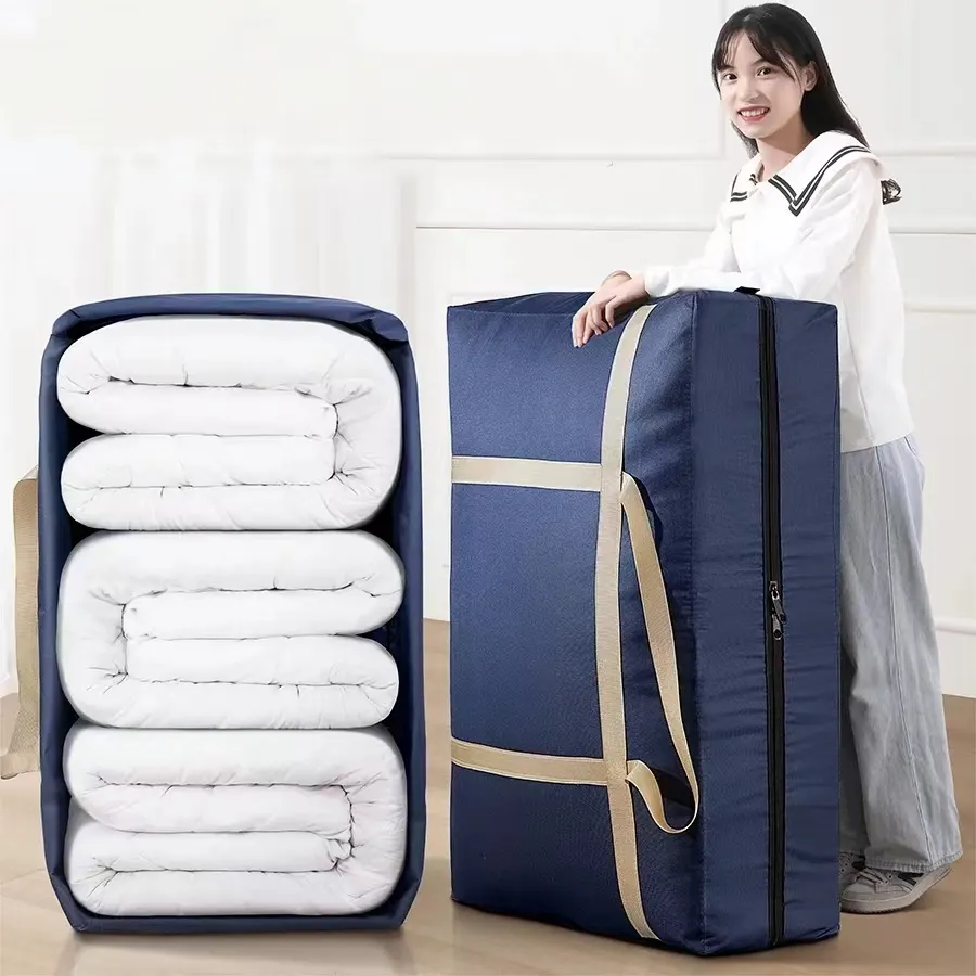 High Quality Customizable Extra Large Capacity Moving Luggage Packing Bag Clothes Storage Bag With Zipper