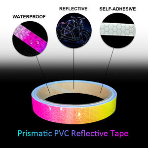 Autocollants de roue de <span class=keywords><strong>moto</strong></span> hautement réfléchissants pour jantes de voiture S Ruban réfléchissant arc-en-ciel pour vélo - Product Image 5