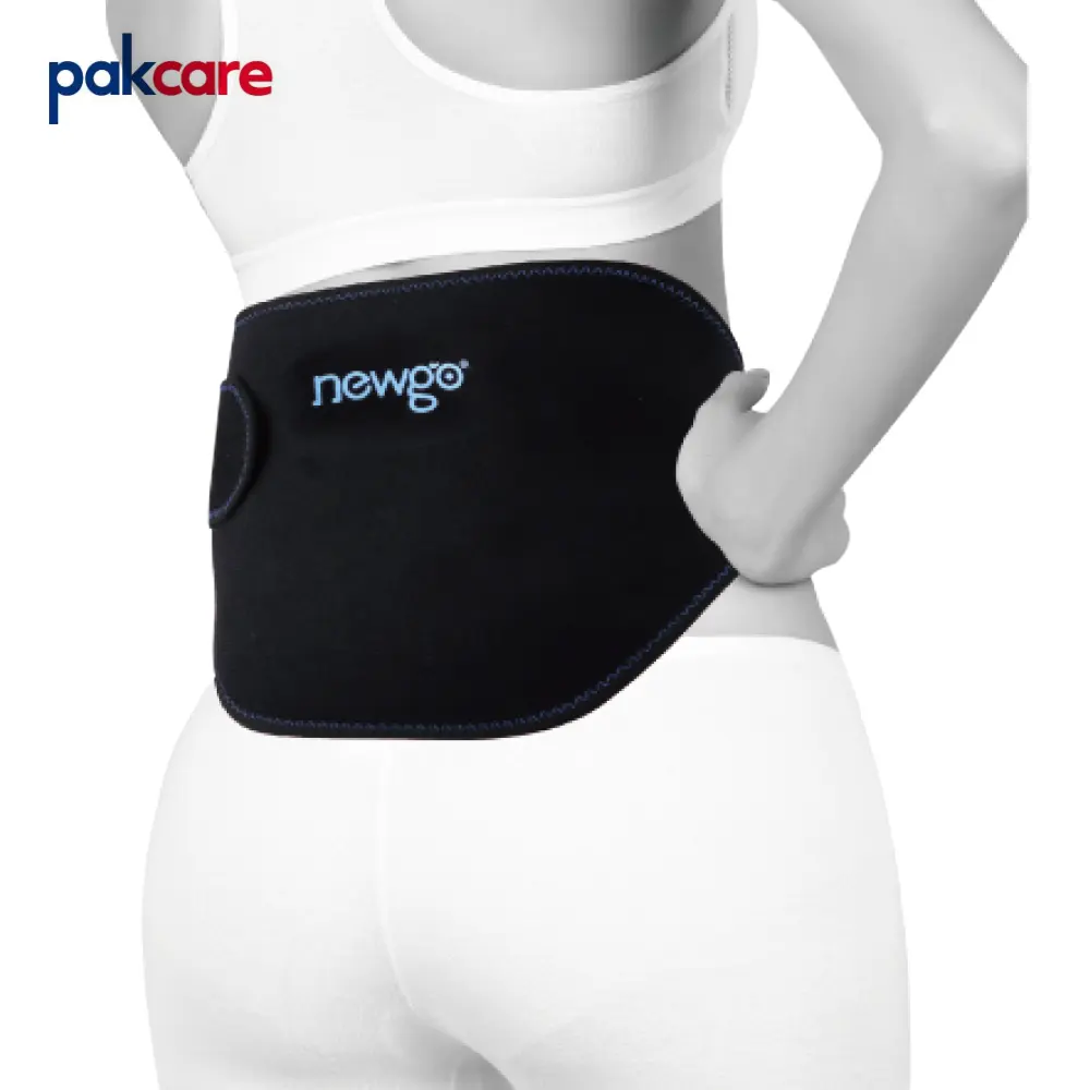 पुन: प्रयोज्य गर्म ठंड चिकित्सा Neoprene पीठ के निचले हिस्से के लिए लपेटें कमर दर्द, खेल चोटों