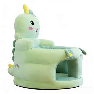 Asiento de aprendizaje para bebés con diseño de dinosaurio personalizado, sofá de peluche para bebés con diseño de dinosaurio, silla de apoyo para sentarse para bebés, asiento de peluche para bebés con diseño de dinosaurio - Product Image 3