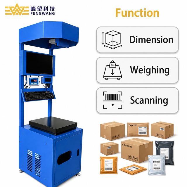 Static DWS Parcel Sorting System with Barcode Scanning, Weighing and Dimensioning for Warehouse Logistics