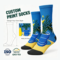 Belloxis Chaussettes amusantes pour hommes avec motif de lettres de golf, cadeau pour les amateurs et les joueurs de golf, mélange de coton