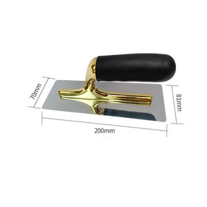 Lame de bord rond de mastic de grattage de haute qualité couteau de finition de bord de quatre côtés truelle d'acier inoxydable - Product Image 6