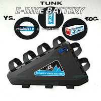 Batterie au lithium Triangle 2500W-8000W pour vélo électrique, stock UK, 48V-72V, capacité 20Ah-40Ah