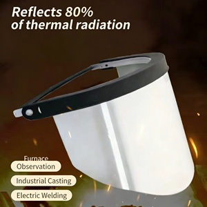 Schermo Facciale di Sicurezza con Supporto in Alluminio, Schermo Facciale in Policarbonato per Saldatura - Product Image 1