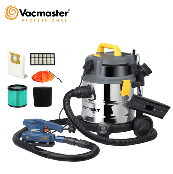 Vacmaster 1600W 20L стальной резервуар стальной промышленный CLASS-L сертификат Twin-вентилятор обход мотор wetdry пылесос с приводным валом, VK1620SWC