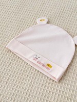 Bonnet bébé respirant en coton et élasthanne 0-3 mois unisexe, doux, léger, respectueux de la peau, pour nouveau-né