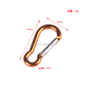 Ucuz alüminyum anahtarlık yaylı kanca <span class=keywords><strong>Snap</strong></span> kanca tırmanma karabina - Product Image 2