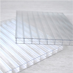 Feuilles de plastique vierge feuille <span class=keywords><strong>creuse</strong></span> <span class=keywords><strong>en</strong></span> Polycarbonate transparent pour serres de jardin - Product Image 1
