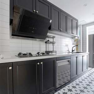 Armoire de cuisine au design minimaliste européen, couleur personnalisée, avec accessoires complets pour la vente en gros - Product Image 1