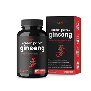 OEM Red ginseng dietary supplement, pure vegetarian capsules, helps to enhance vitality and promote mental health