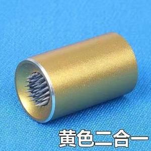 Recortador de puntas de taco de billar 2 en 1 de acero inoxidable negro, resistente a la corrosión, para accesorios de billar - Product Image 2