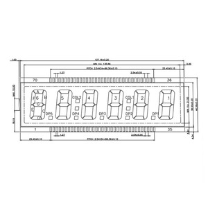All'ingrosso SCCdisplay <span class=keywords><strong>Custom</strong></span> 7-Segment HTN Grey Positive 3.0V moduli di visualizzazione con cifre <span class=keywords><strong>LCD</strong></span> senza Controller - Product Image 2