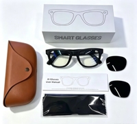 Lunettes Intelligentes IA de Haute Qualité MT5 ULTRA avec Activation Vocale, Traduction Intelligente, Caméra 1080P, IPX-5, Boîtier de Charge Magnétique