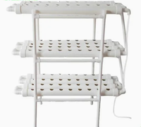 Système hydroponique NFT avec plusieurs niveaux et 108 trous, en tuyaux PVC de qualité alimentaire