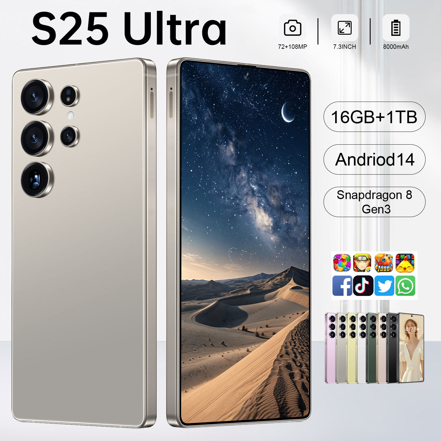 ORANGLES Global Version S25 Ultra 5G Smartphone Android 16 16GB+1TB 7.3 Inch 72+108MP HD Beauty Camera Unlocked Gaming Mobile Phone - high resolution display - exposing craftsmanship - Image 2 of 6 | built for everyone | Global Version S25 Ultra 5G Smartphone Android 16 16GB+1TB 7.3 Inch 72+108MP HD Beauty Camera Unlocked Gaming Mobile Phone for sale Georgia | Free Shipping ORANGLES