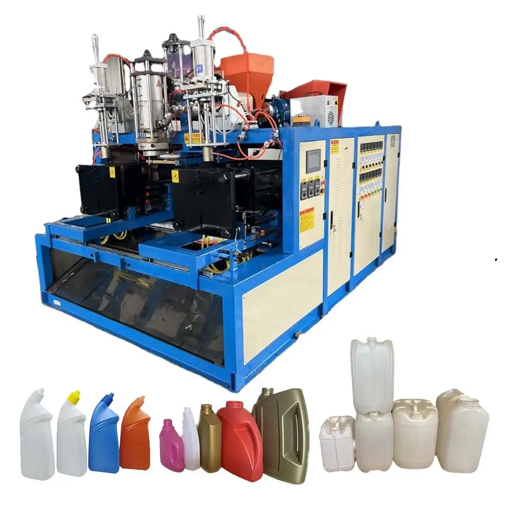 5L HDPE Blue Drum Extrusion sblasform maschine Kunststoff Jerry Dosen herstellungs maschine