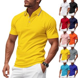 <span class=keywords><strong>Polo</strong></span> pour homme en maille unie, taille européenne, décontracté, séchage rapide, manches courtes, idéal pour le golf – Nouvelle collection é<span class=keywords><strong>t</strong></span>é transfrontalière - Product Image 1