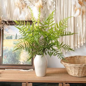 Plante artificielle de fougère verte en PVC souple, décoration de mariage, fournitures artisanales, 26 cm, écologique, utilisation intérieure et extérieure - Product Image 5